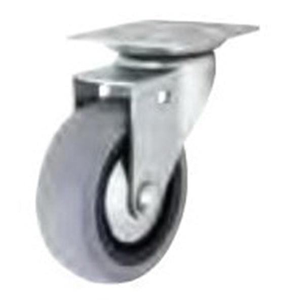 Shepherd Hardware G1 Series 3545 Swivel Caster, 3 in Dia Wheel, TPR Wheel, Gray, 121 lb