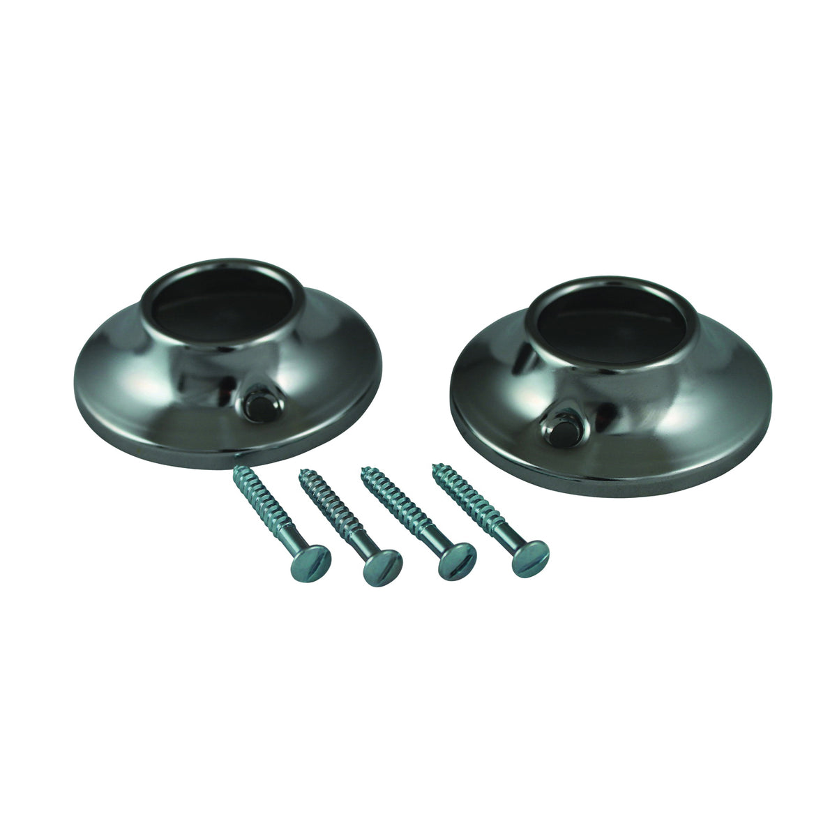 Plumb Pak PP825-21 Shower Rod Flange, Steel, Chrome