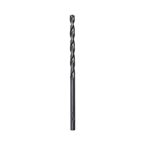 Milwaukee 48-89-2716 Jobber Drill Bit, 5/32 in Dia, 3-1/8 in OAL, Parabolic Flute, 5/32 in Dia Shank, Round Shank