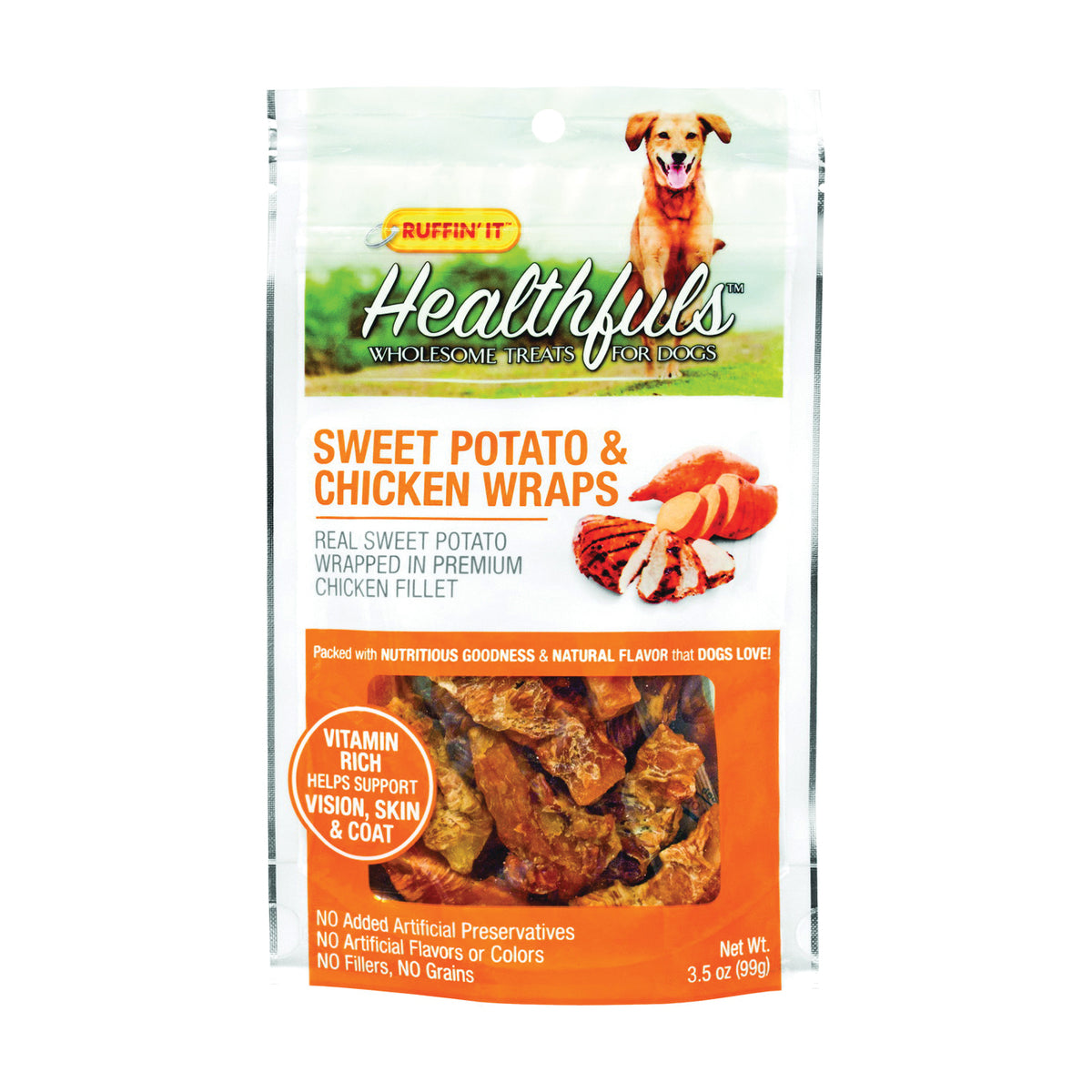 RUFFIN&#39;IT 08316 Wholesome Dog Treat, 3.5 oz