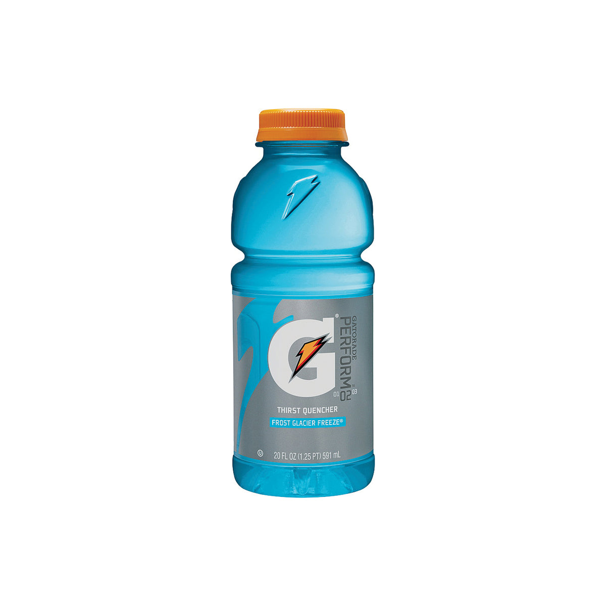 Gatorade 32486 Thirst Quencher Sports Drink, Liquid, Glacier Freeze Flavor, 20 oz Bottle