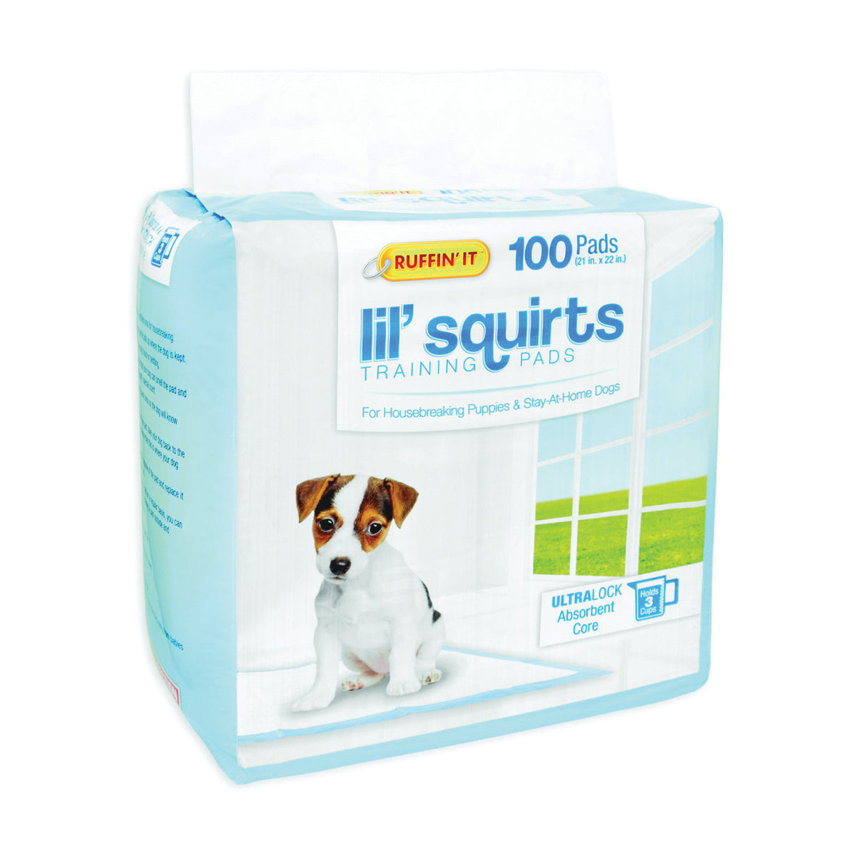 RUFFIN&#39;IT Lil&#39; Squirts 82100 Dog Training Pad, 22 in L, 21 in W