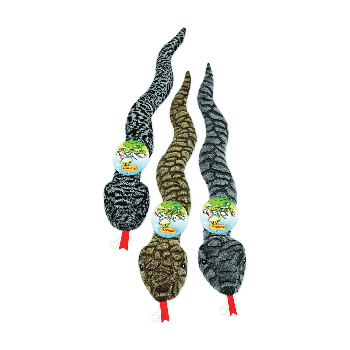 RUFFIN&#39;IT 16290 Dog Toy, Snake, Natural