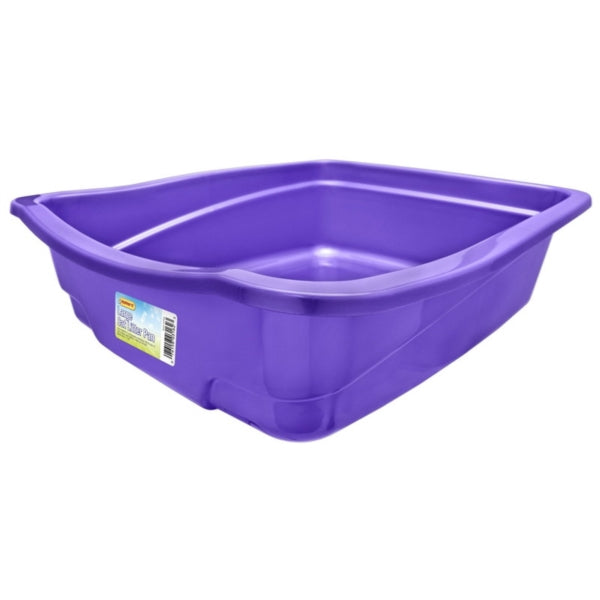 RUFFIN&#39;IT 7N03162 Cat Pan, 14-7/8 in W, 5 in D, Polypropylene