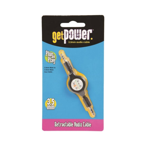 GetPower GP-RETR-AUX-BLK Audio Cable