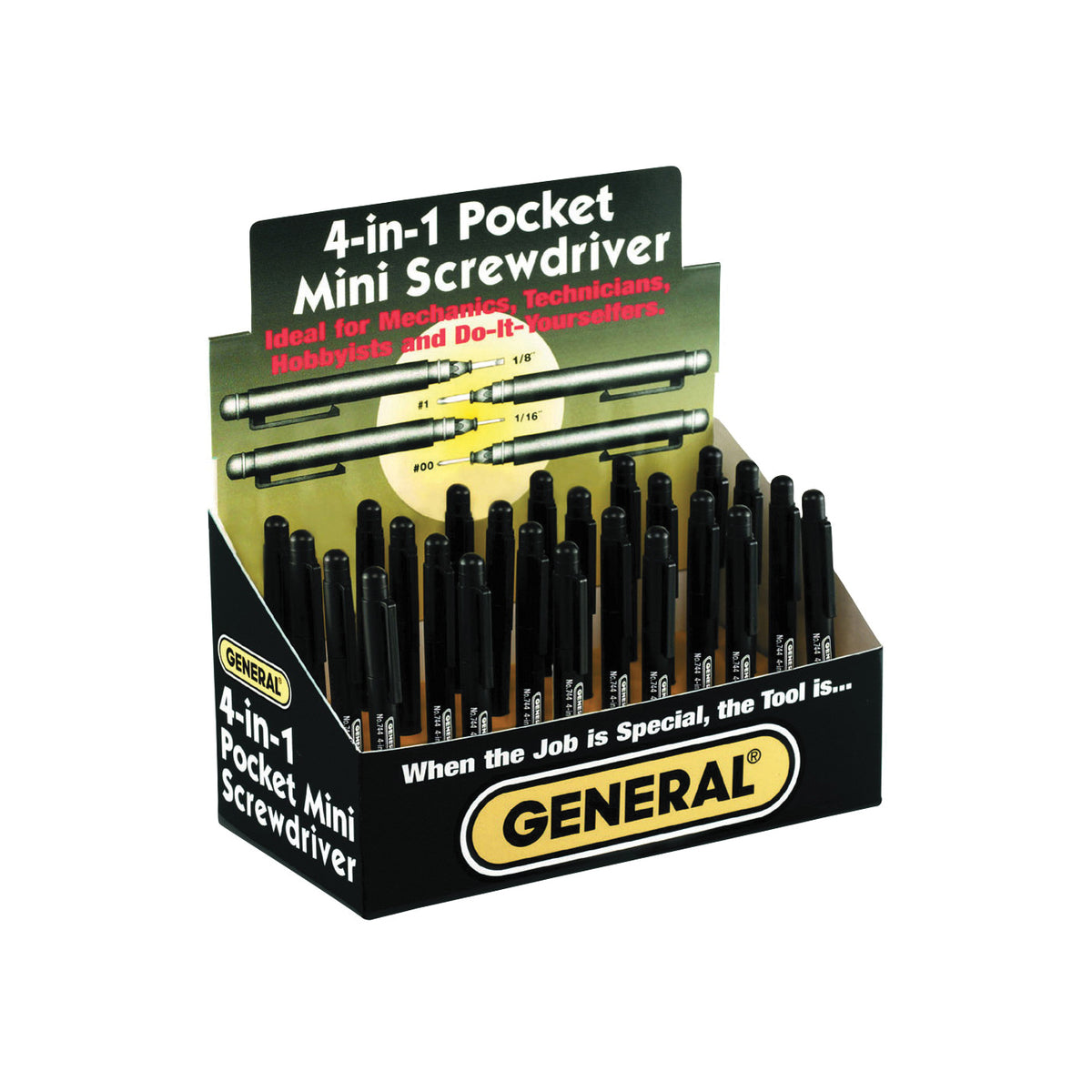 GENERAL 744DB Mini Pocket Screwdriver