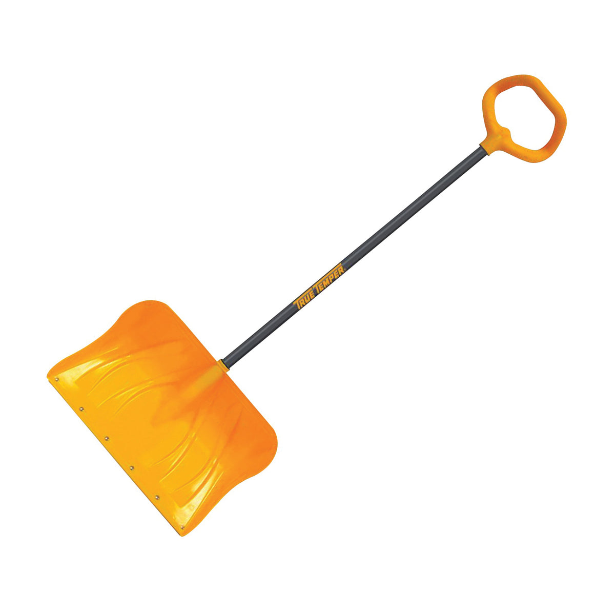 TRUE TEMPER 1649800 Snow Shovel, 18-1/2 in W Blade, 13-1/2 in L Blade, Combo Blade, Polyethylene Blade, 51 in OAL
