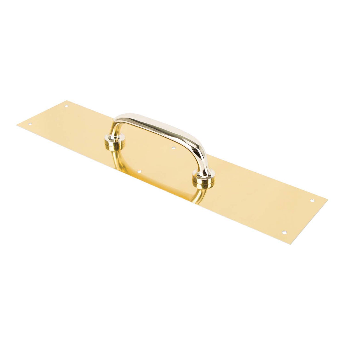 ProSource 32239BBB-PS Door Pull Plate, 3-1/2 in W, 15 in D, 1-5/8 in H, Aluminum, Brass