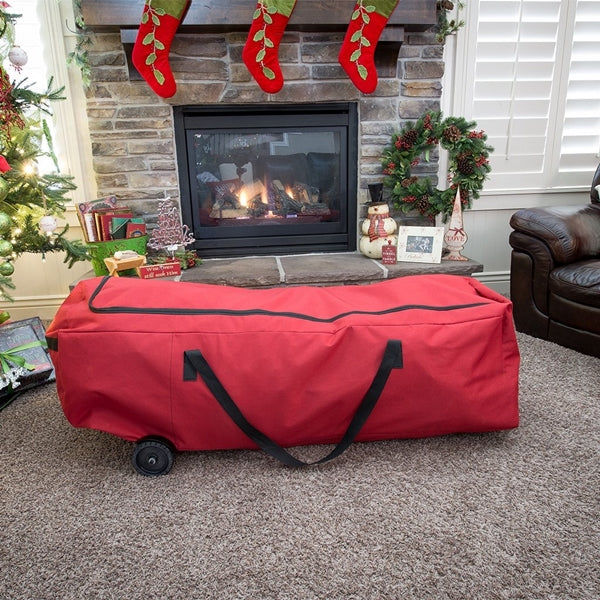 Treekeeper SB-10237 EZ Rolling Storage Duffel, XL, 6 to 9 ft Capacity, Polyester, Red