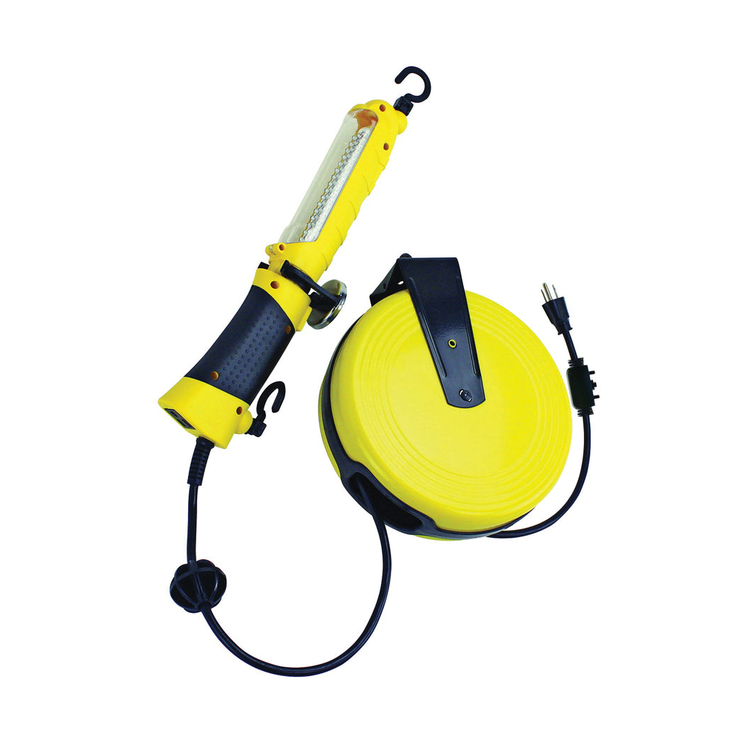 PowerZone ORCRTLLED526 Work Light, 120 Lumens, 30 ft L Cord, Yellow