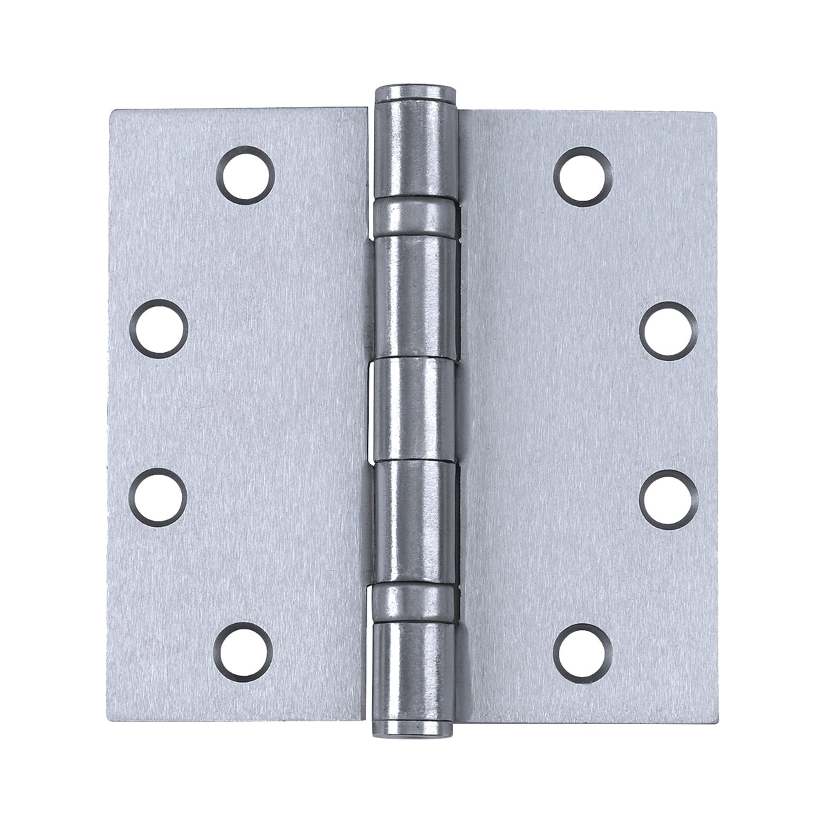 Tell Manufacturing HG100004 Square Corner Door Hinge, Steel, Satin Chrome