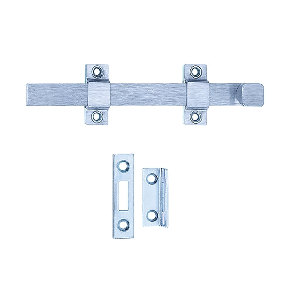 Tell Manufacturing DT100017 Strap Bolt, Steel, Satin Chrome