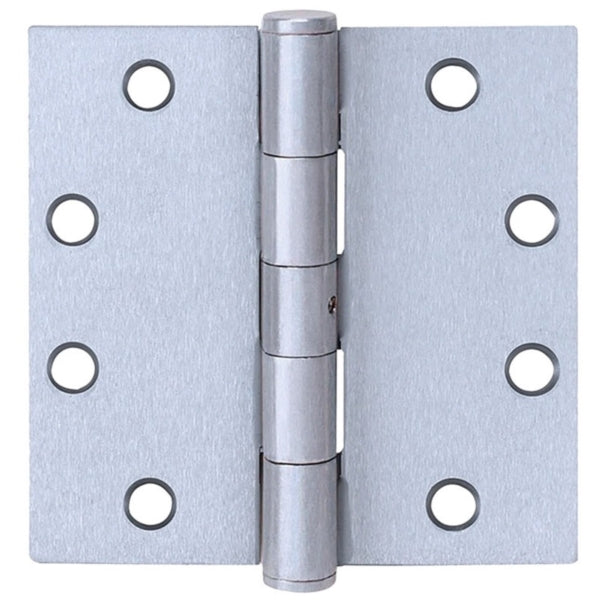 Tell Manufacturing HG100324 Ball Bearing Plain Hinge, 3-1/2 in H Frame Leaf, Stainless Steel, Satin, Removable Pin