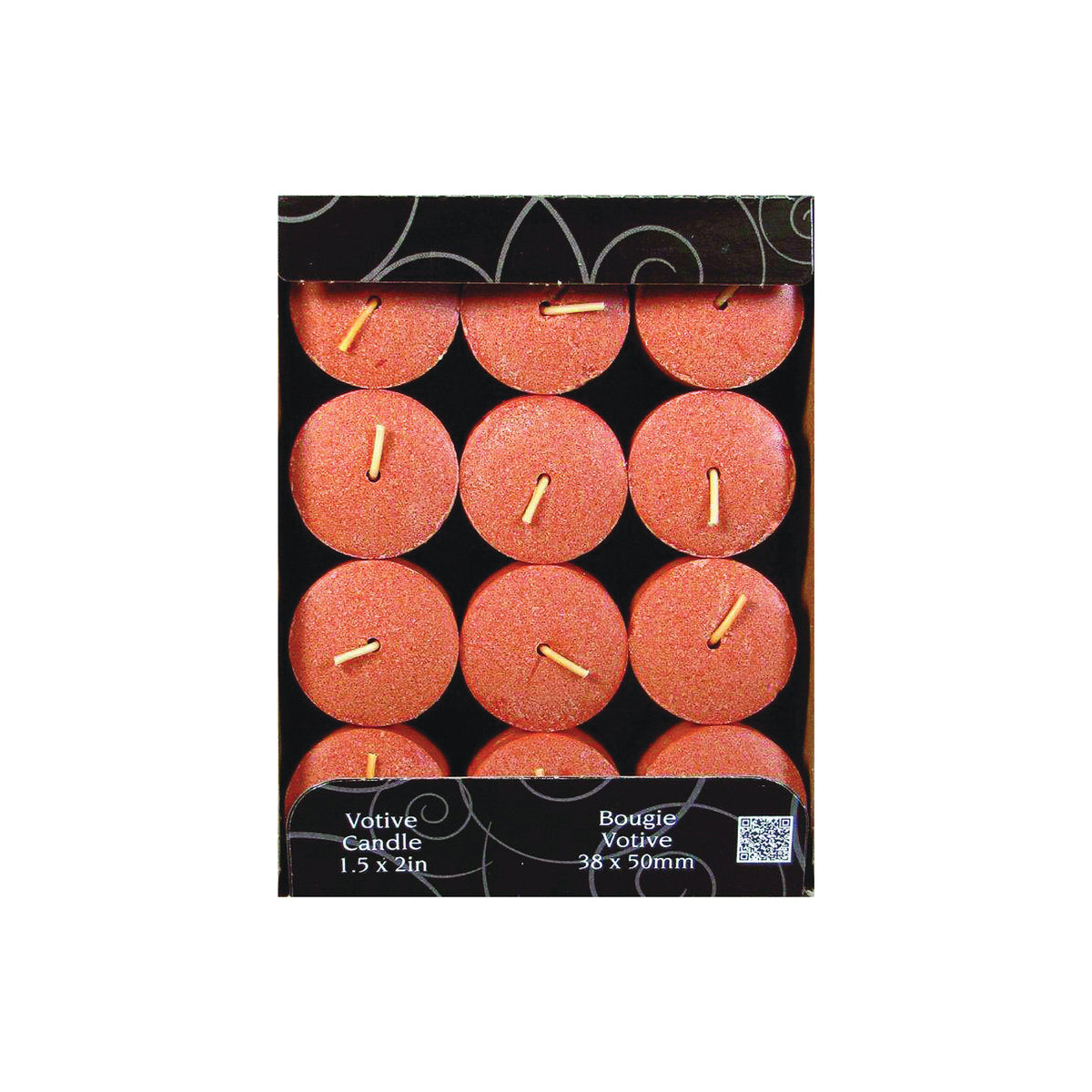 CANDLE-LITE 1276549 Scented Votive Candle, Cinnamon Pecan Swirl Fragrance, Caramel Brown Candle, 10 to 12 hr Burning