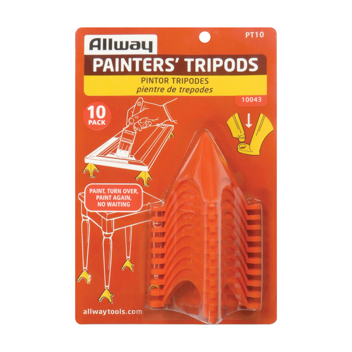 ALLWAY TOOLS PT10 Painter&#39;s Tripod, Celcon Polyoxymethylene