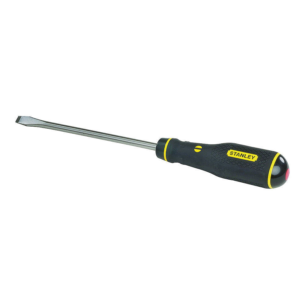 STANLEY 62-555 Screwdriver, 5/16 in Drive, Slotted Drive, 11 in OAL, 6 in L Shank, Nylon Handle, Quad-Lobe Handle