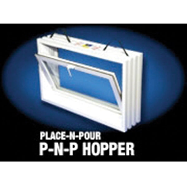 Duo-Corp 3220HOPF8 Hopper Basement Window, Glass Glass/Screen, Vinyl Frame