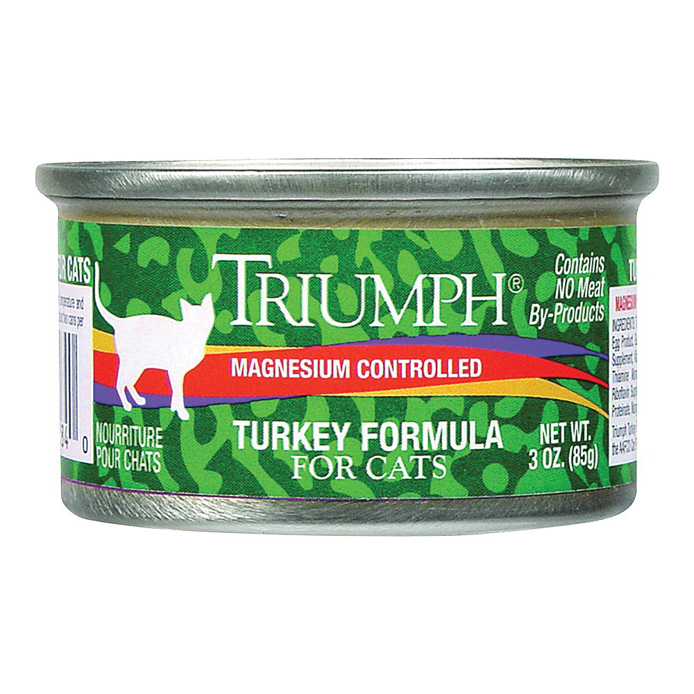 Triumph 6600284 Cat Food, Turkey Flavor, 3 oz Can