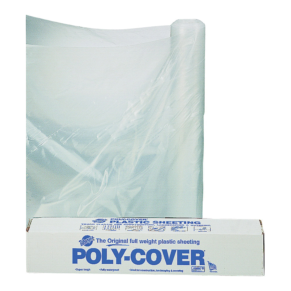 ORGILL POLY 6X10-C Poly Film, 100 ft L, 10 ft W, Clear