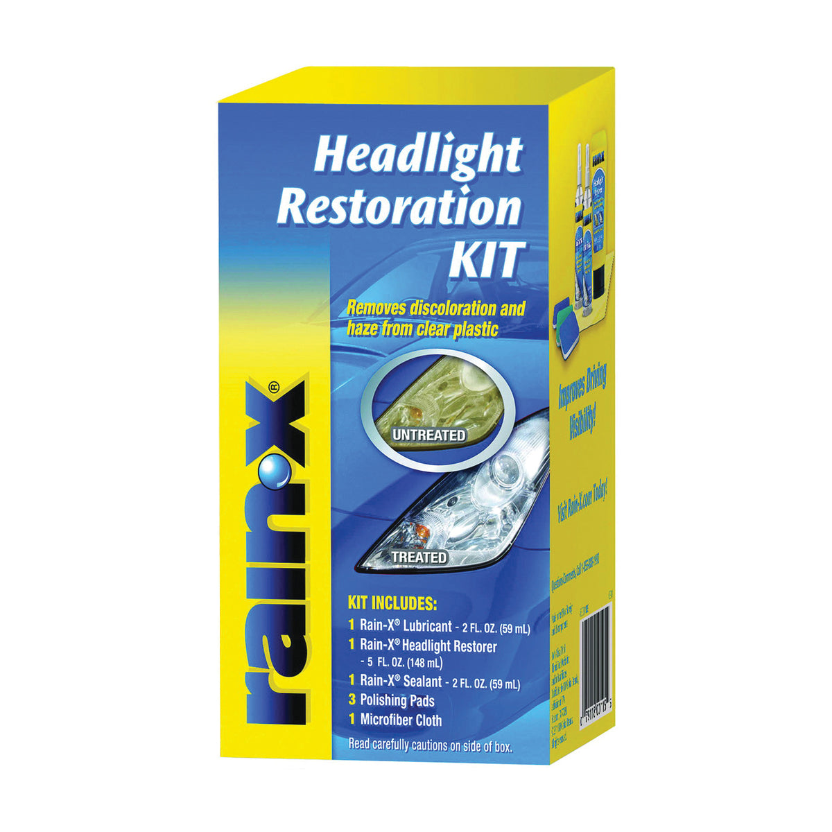 Rain-X 800001809 Headlight Restoration Kit, Liquid, Alcohol