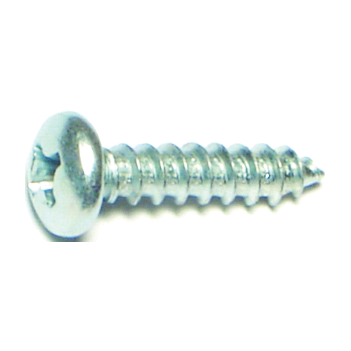 MIDWEST FASTENER 03240 Screw, #8 Thread, Coarse Thread, Pan Head, Phillips Drive, Self-Tapping, Sharp Point, Steel, Zinc