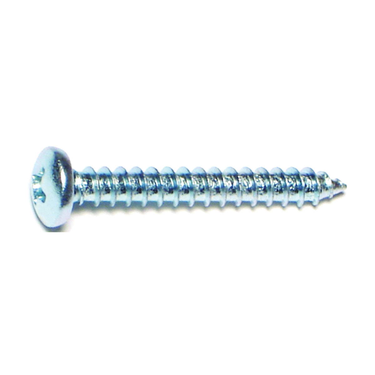 MIDWEST FASTENER 03243 Screw, #8 Thread, Coarse Thread, Pan Head, Phillips Drive, Self-Tapping, Sharp Point, Steel, Zinc