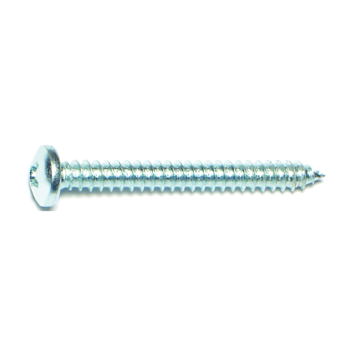 MIDWEST FASTENER 03244 Screw, #8 Thread, Coarse Thread, Pan Head, Phillips Drive, Self-Tapping, Sharp Point, Steel, Zinc