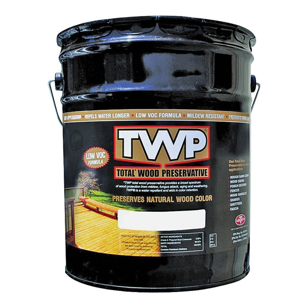 TWP 1500 Series TWP-1516-5 Wood Preservative, Rustic Oak, Liquid, 5 gal, Can