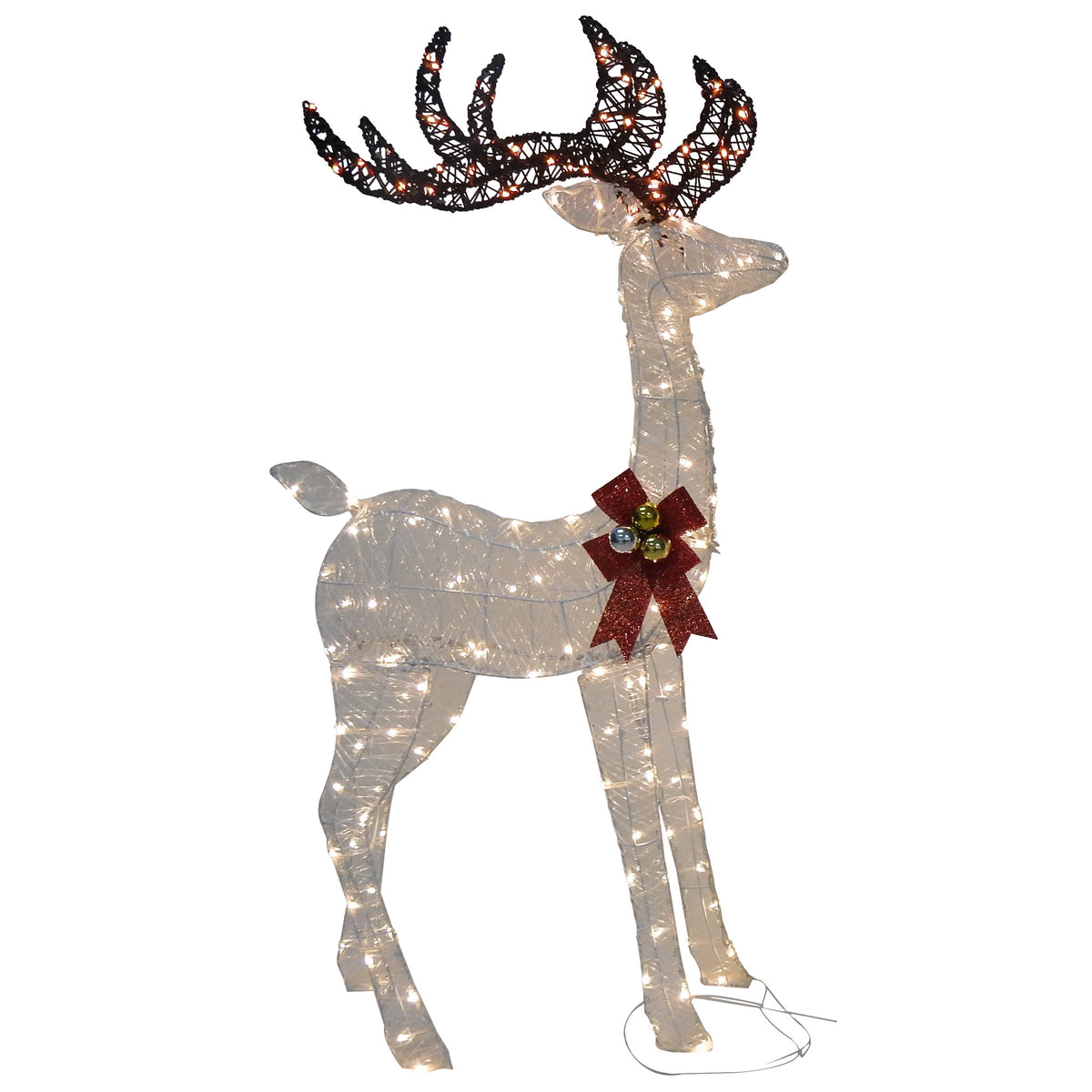 Santas Forest 62418 Pre-Lit Buck Wrap Decor, Resin, LED Bulb