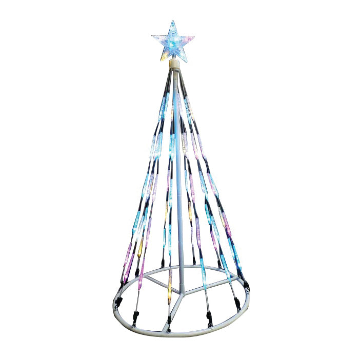 Santas Forest 60404 Bubble Christmas Tree, 4 ft H, 110 V, Cone Bulb, Multi Light