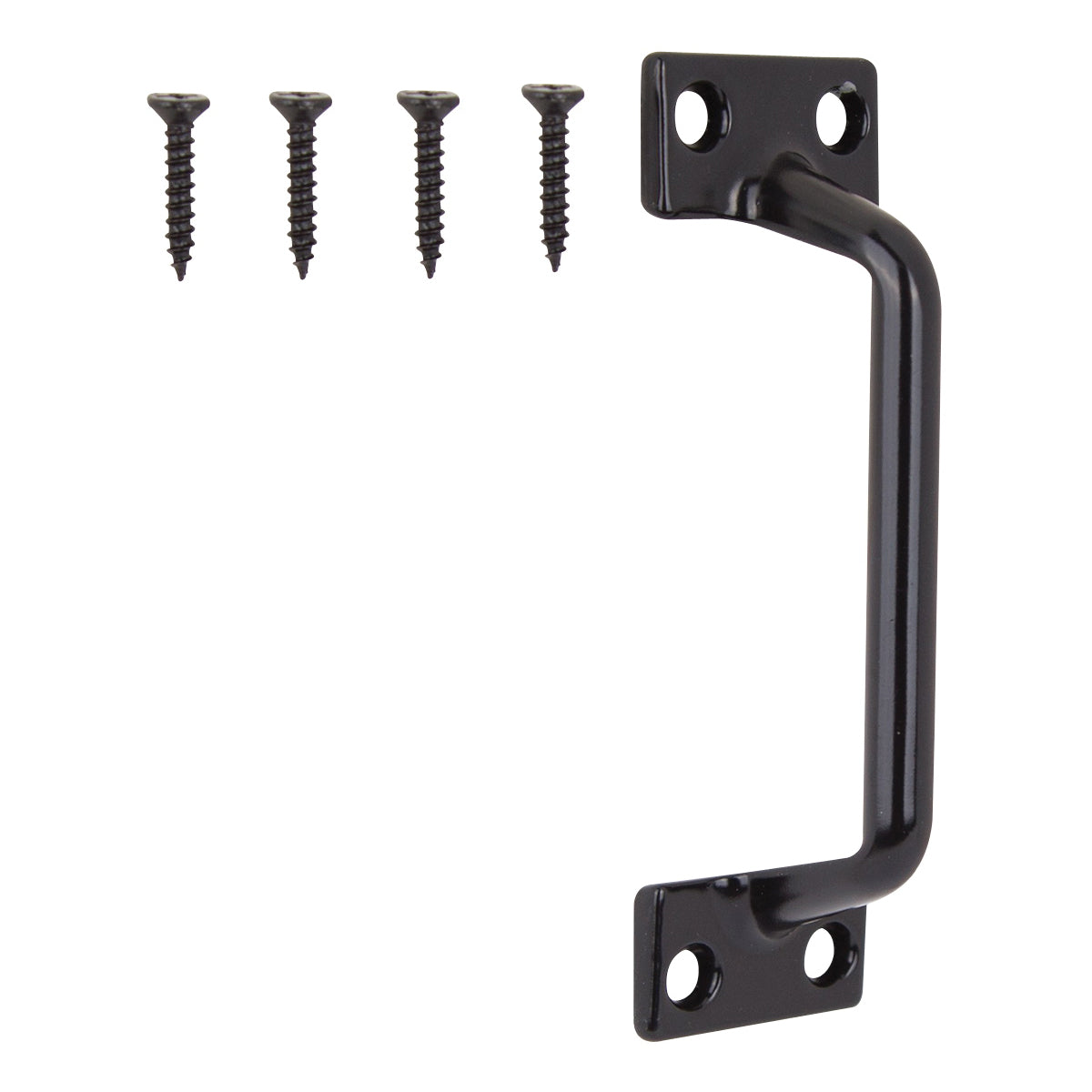 ProSource 20902PKB-PS Sash Lift, 3-7/8 in L Handle, Zinc, Black