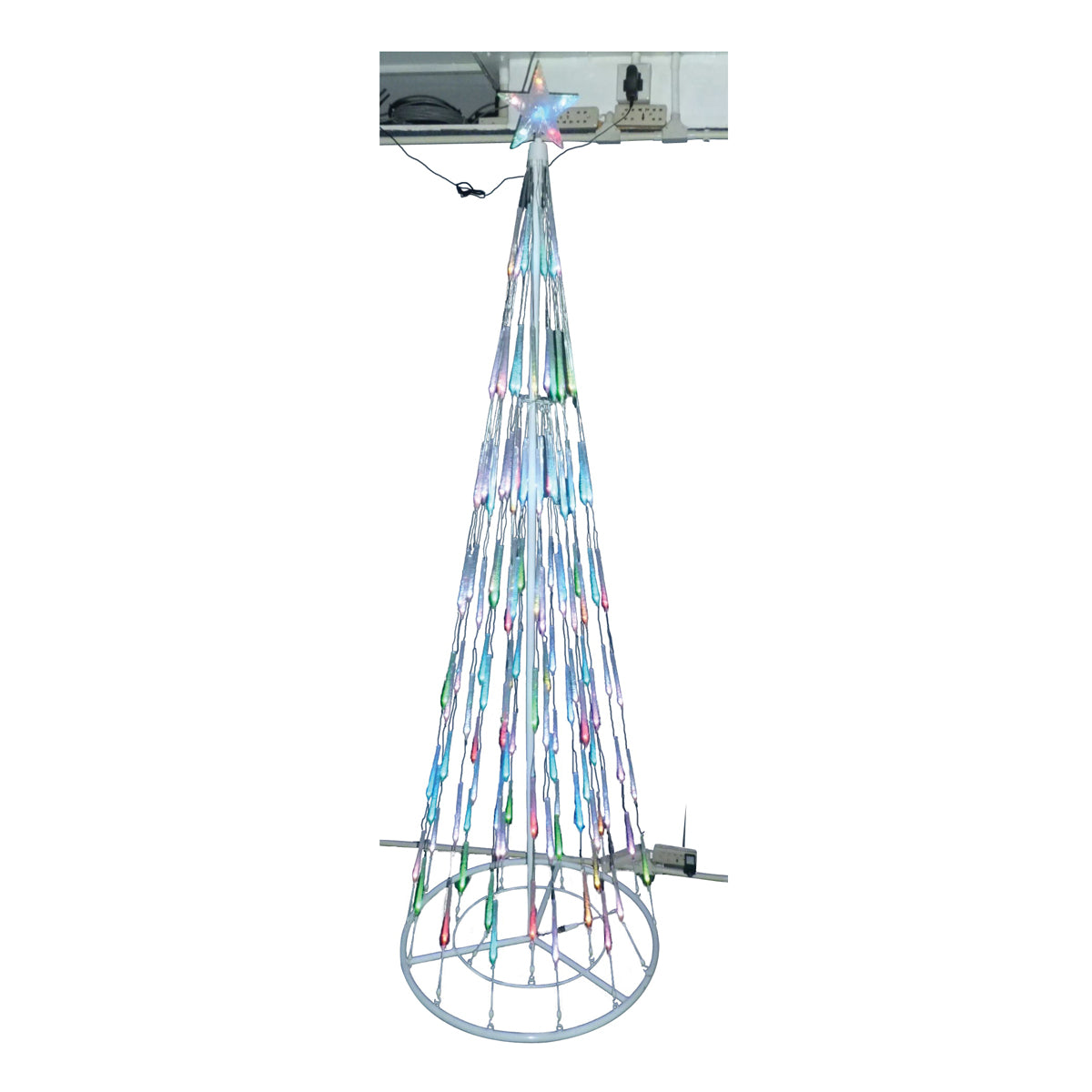 Santas Forest 60407 Bubble Christmas Tree, 7 ft H, 110 V, PVC Bulb, Multi Light