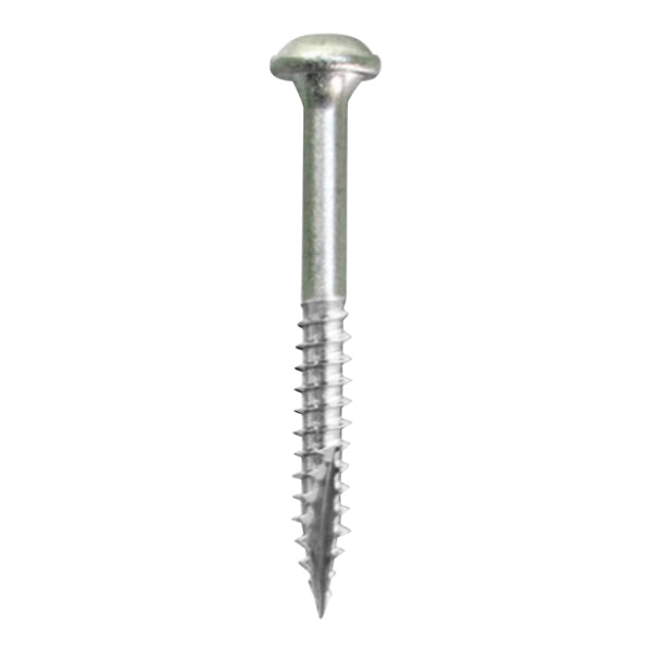 Kreg SML-F125S5-100 Pocket-Hole Screw, #7 Thread, 1-1/4 in L, Fine Thread, Maxi-Loc Head, Square Drive, Sharp Point