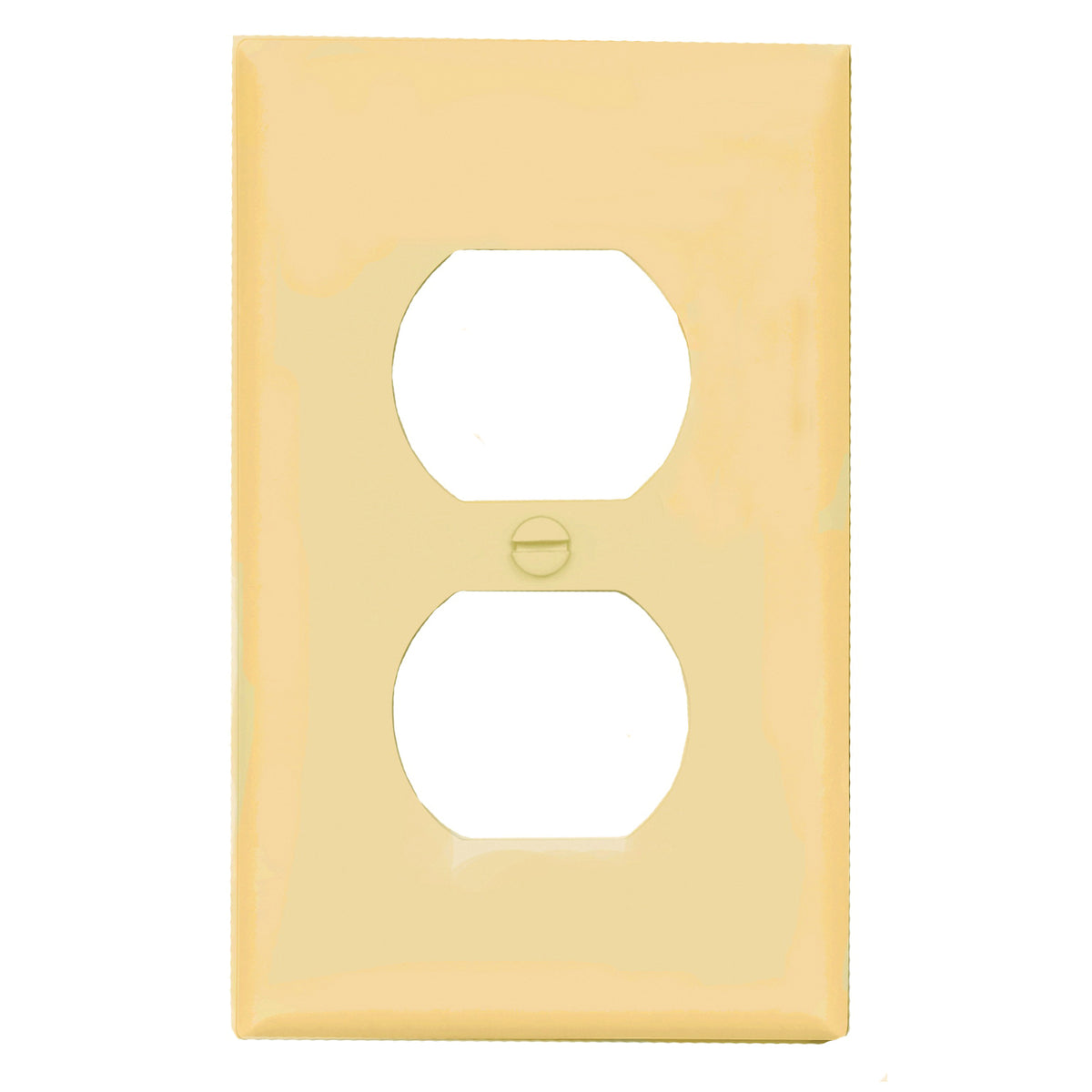 Eaton Wiring Devices BP5132V Wallplate, 4-1/2 in L, 2-3/4 in W, 1 -Gang, Nylon, Ivory, High-Gloss, Flush Mounting