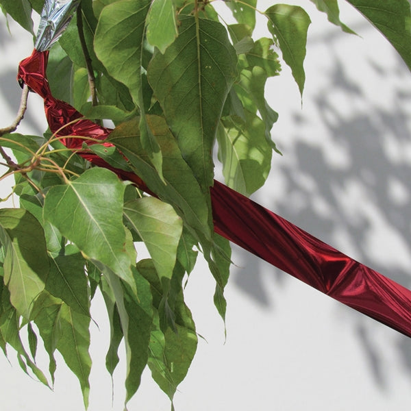 BIRD-B-GONE MMFT-050 Flash Tape, 50 ft L, 1 in W, Mylar Backing, Red/Silver