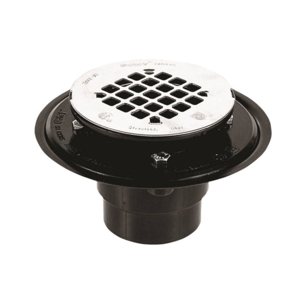 Oatey 42261 Shower Drain, ABS, Black, For: 2 in, 3 in Pipes
