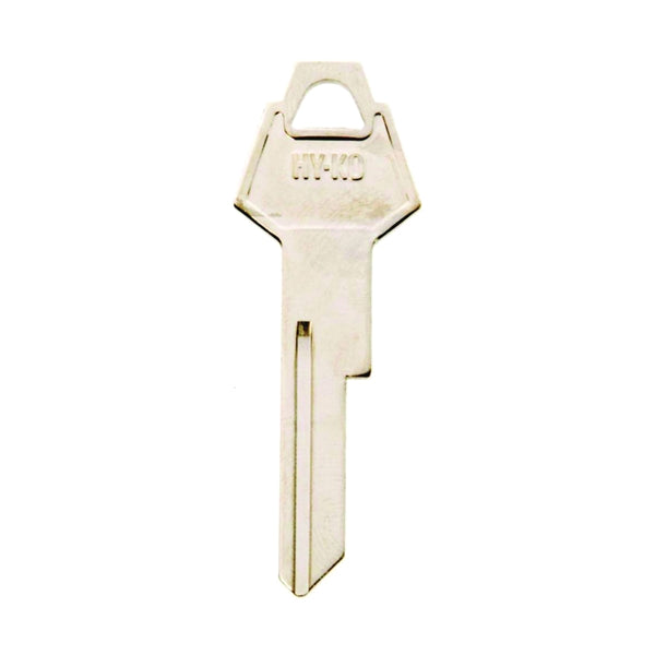 HY-KO 11010Y152 Key Blank, Brass, Nickel, For: Chrysler Vehicle Locks