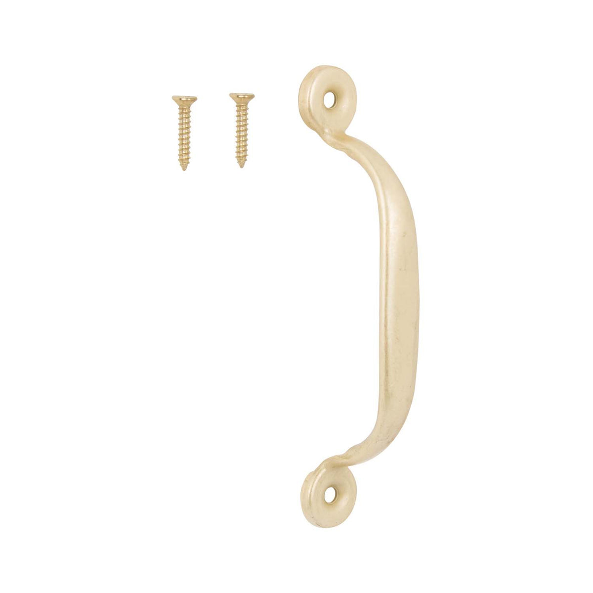 ProSource 20914SBB-PS Door Pull, 3/4 in W, 4-3/4 in D, 1-3/16 in H, Steel, Satin Brass