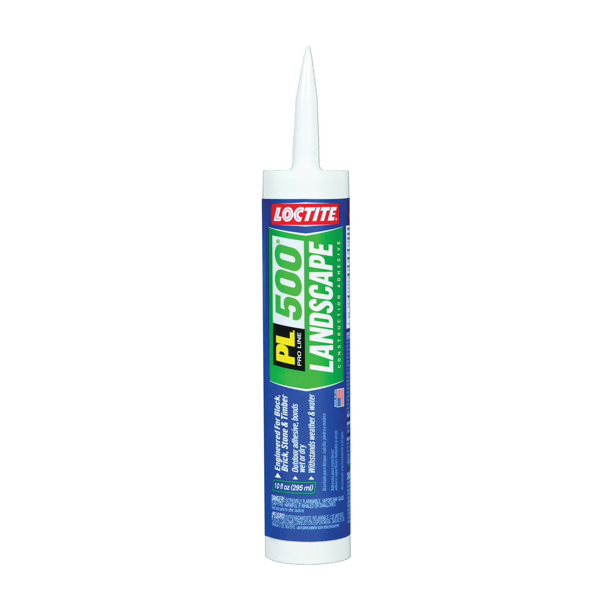 Loctite 1654392 Landscape Block Adhesive, Paste, Acetone, Beige/Tan, 10 oz Tube