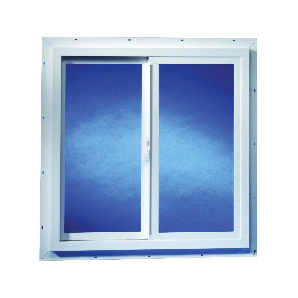 Duo-Corp 2020TMUT Utility Window, 23-1/2 in OAW, 23-1/2 in OAH, Vinyl Frame