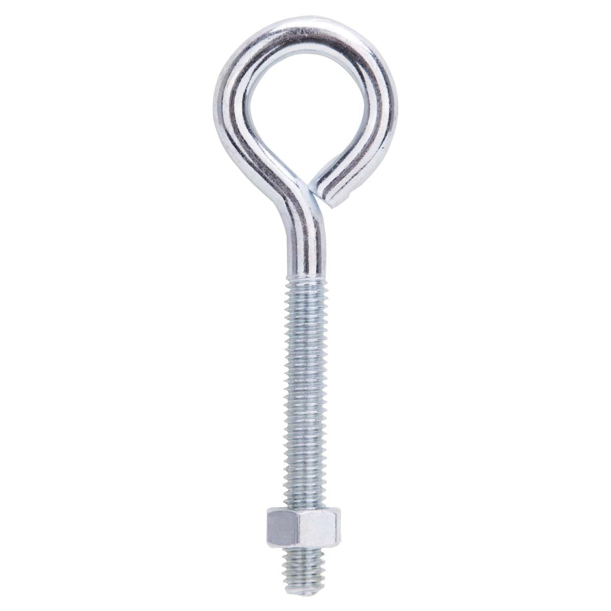 ProSource LR278 Eye Bolt, 8 mm Thread, Machine Thread, 2-1/4 in L Thread, 1-1/4 in Dia Eye, 209 lb Working Load, Steel