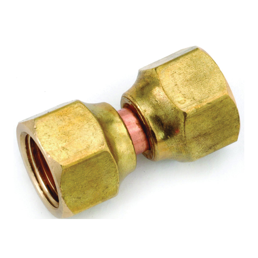 Anderson Metals 754070-04 Swivel Pipe Union, 1/4 in, Flare, Brass, 1400 psi Pressure