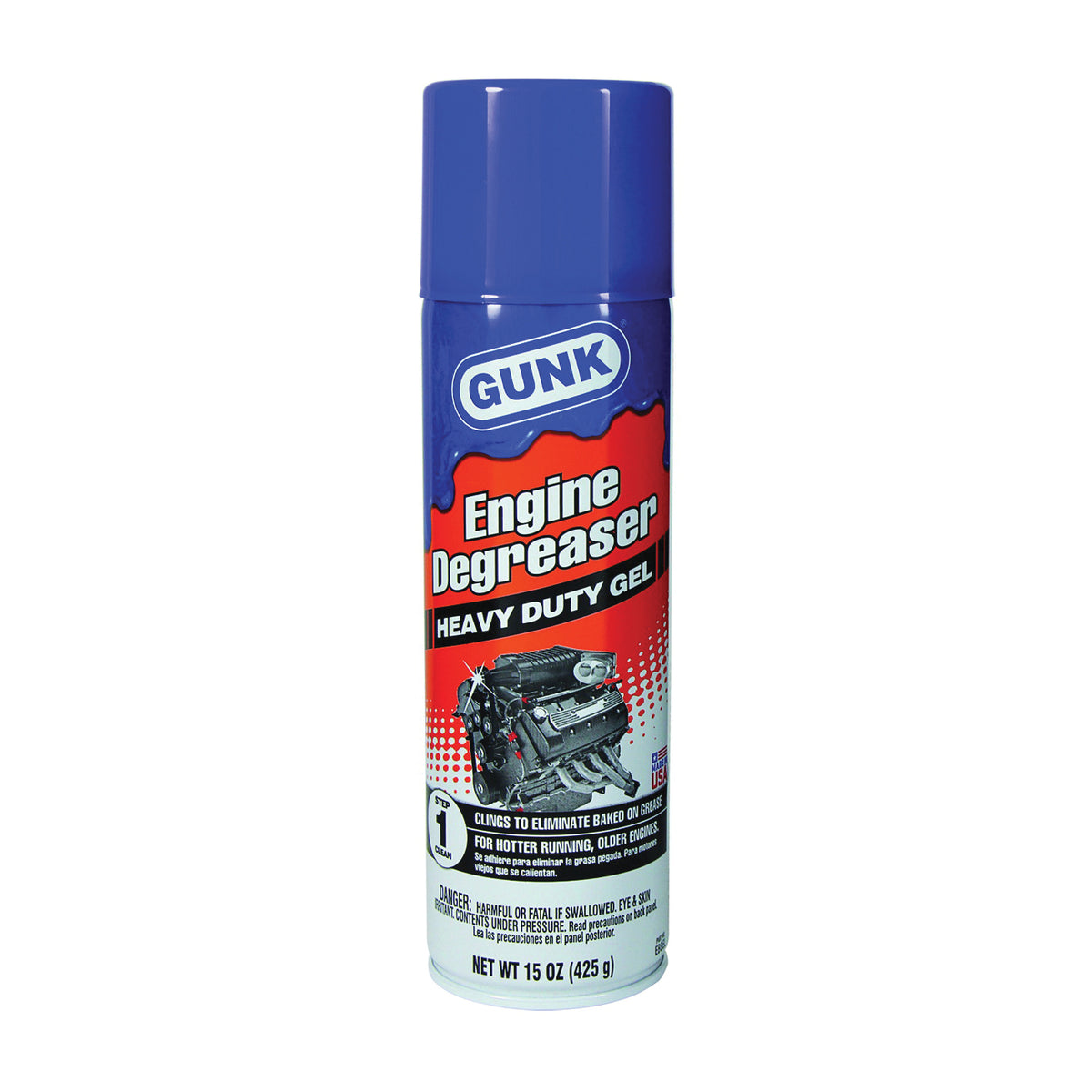 GUNK EBGEL Engine Degreaser, 15 oz, Liquid, Petroleum