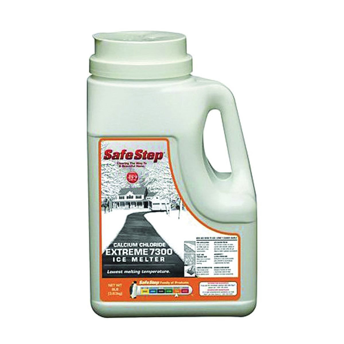 Safe Step Extreme 7300 50808 Ice Melter, Pellet, White, 8 lb Jug