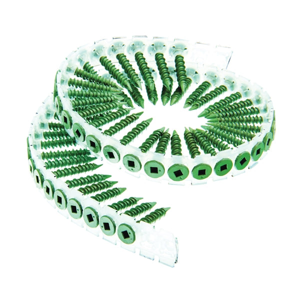 SENCO 08T_W Series 08T125W Cement Board Screw with Nibs, #8 Thread, 1-1/4 in L, Flat Head, #2 Drive, Steel