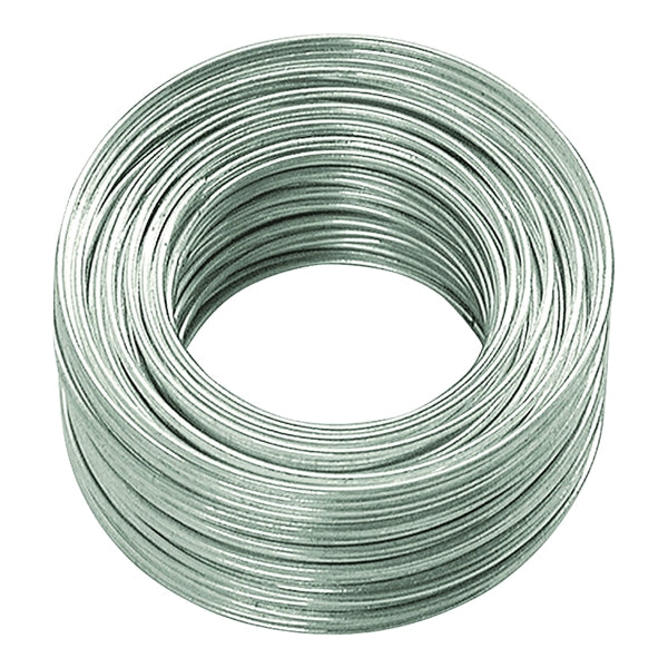 HILLMAN 50129 Utility Wire, 50 ft L, 18 Gauge, Galvanized Steel