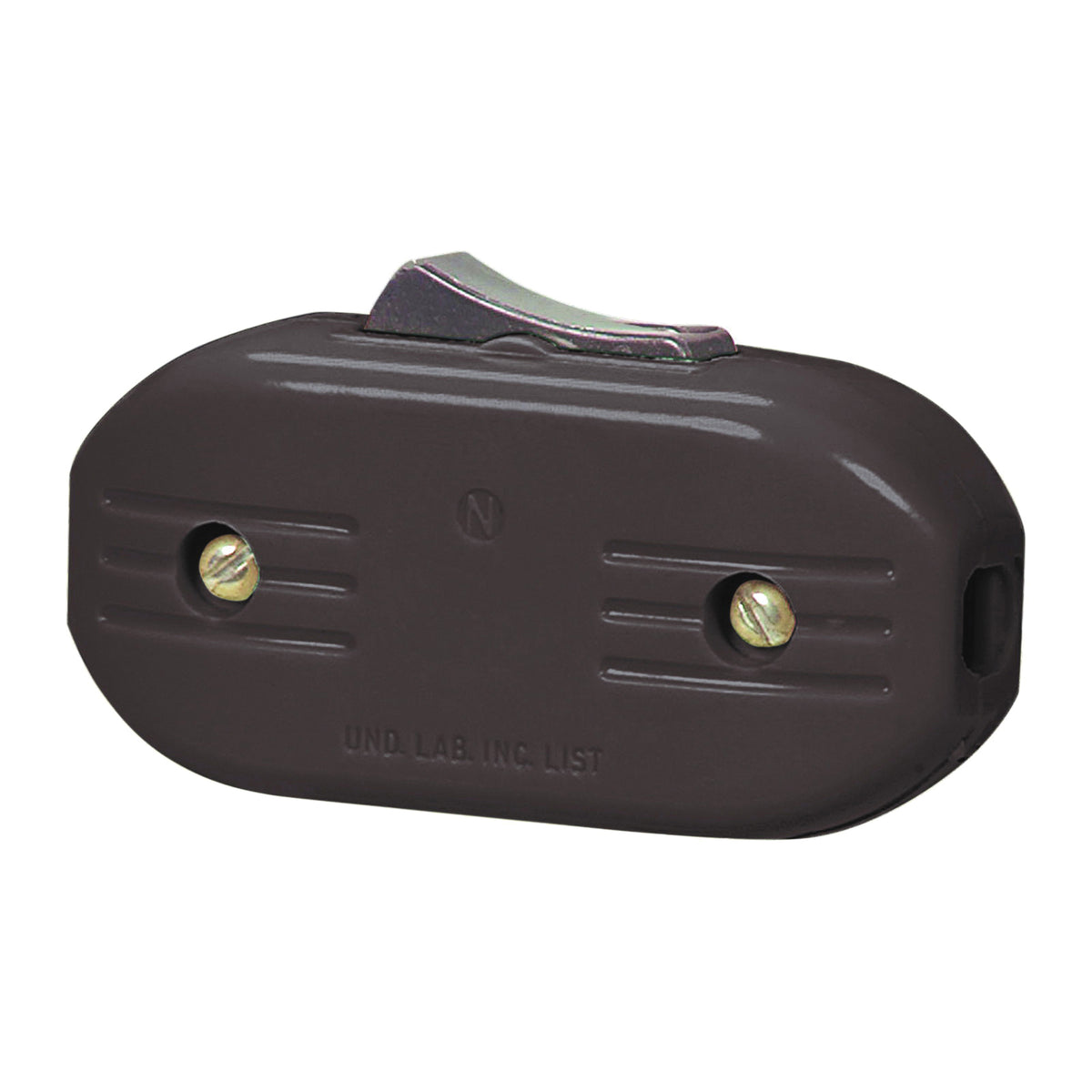 Eaton Wiring Devices BP933B Cord Switch, 3 A, 120 V, Screw Terminal, Brown