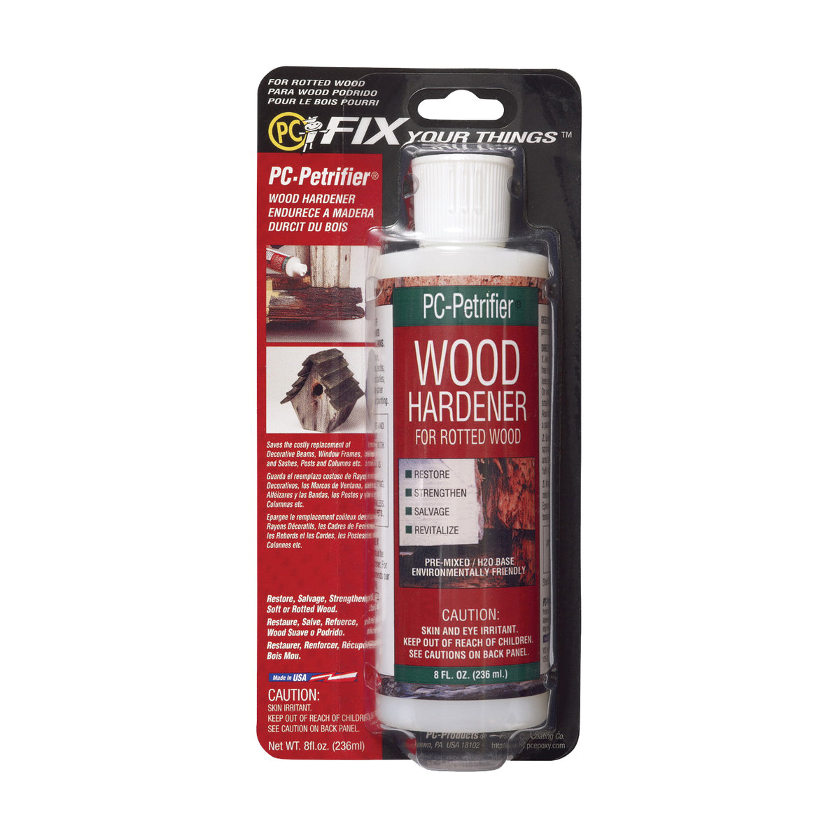 PROTECTIVE COATING 084441 Wood Hardener, Liquid, Milky White, 8 oz Bottle