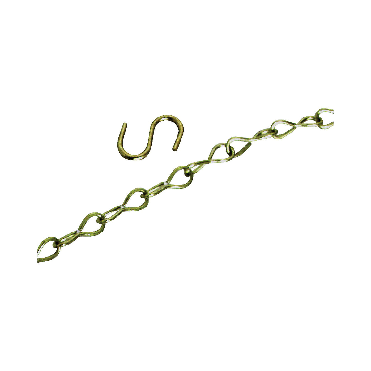 Landscapers Select GB0033L Planter Chain, 18 in L, Steel, Brass, Ceiling Mount Mounting