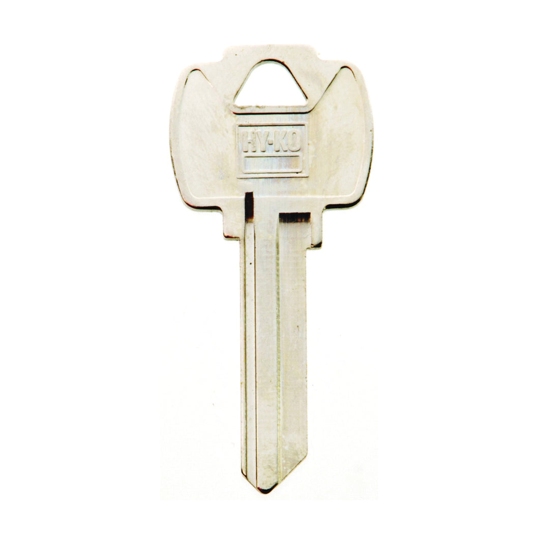 HY-KO 11010FA3 Key Blank, Brass, Nickel, For: Falcon Cabinet, House Locks and Padlocks